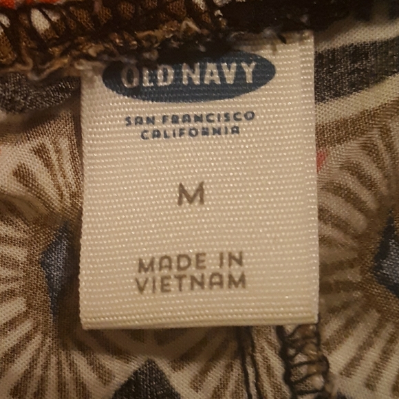 Old Navy Multicolor Tribal Aztec Printed Rayon Casual Cropped Pants Size M - Picture 5 of 6